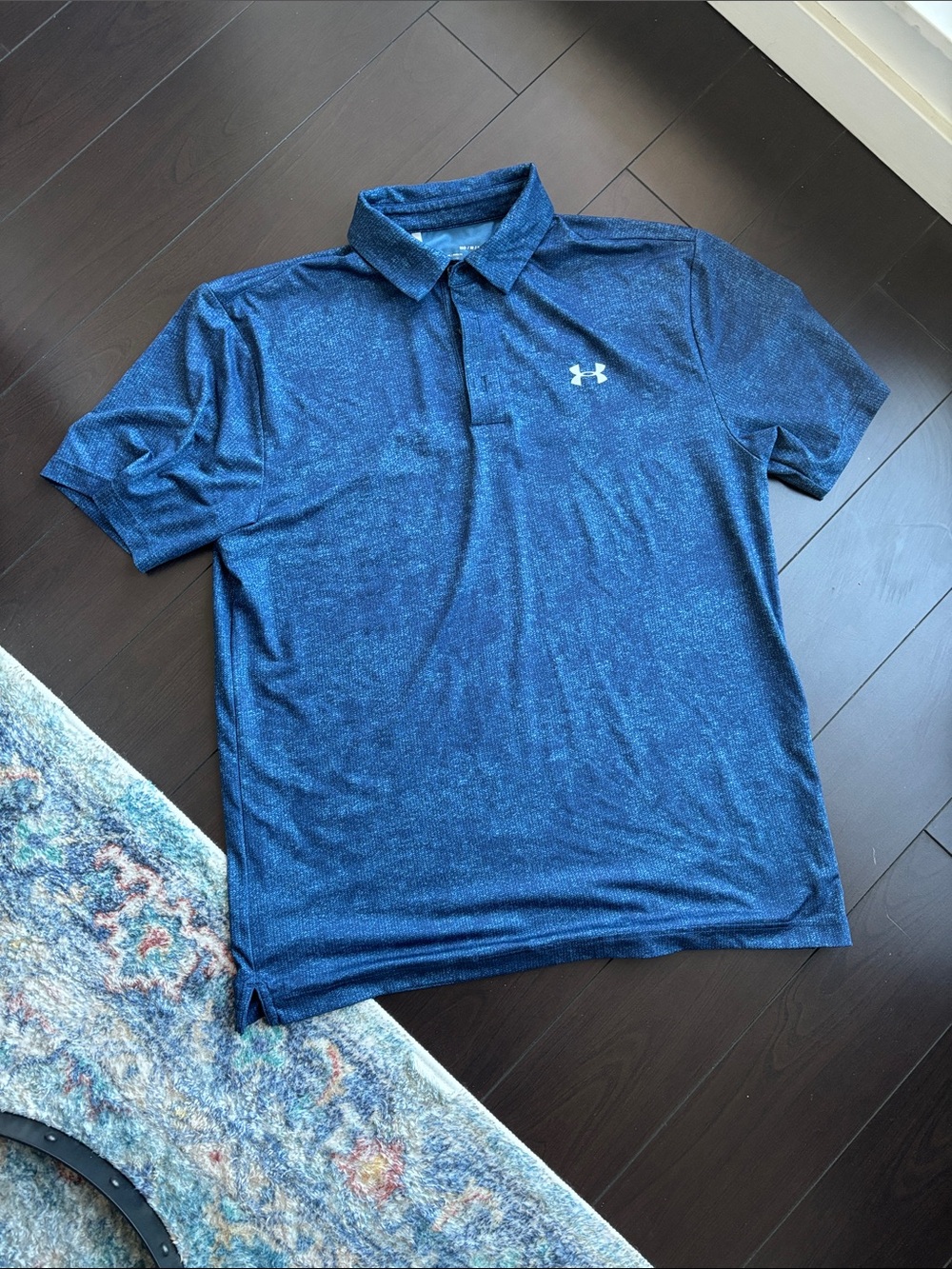 Under Armour Men’s Navy Performance Golf Heather Polo Shirt